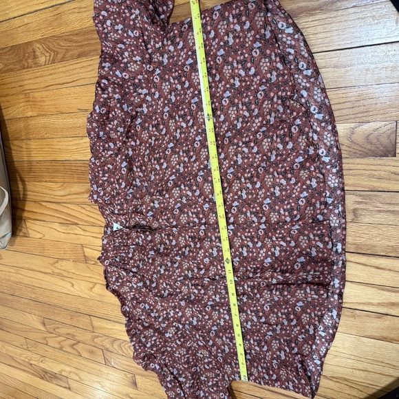 Tuckernuck Sawyer Blouse in Vermillion Vine Floral Ramie Size Small - Picture 9 of 9